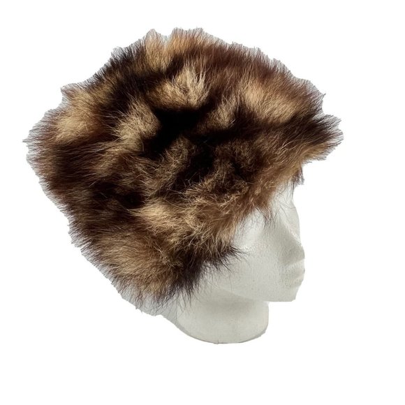 Vintage Lord & Taylor Union Tag Racoon Fur Hat - Picture 1 of 5